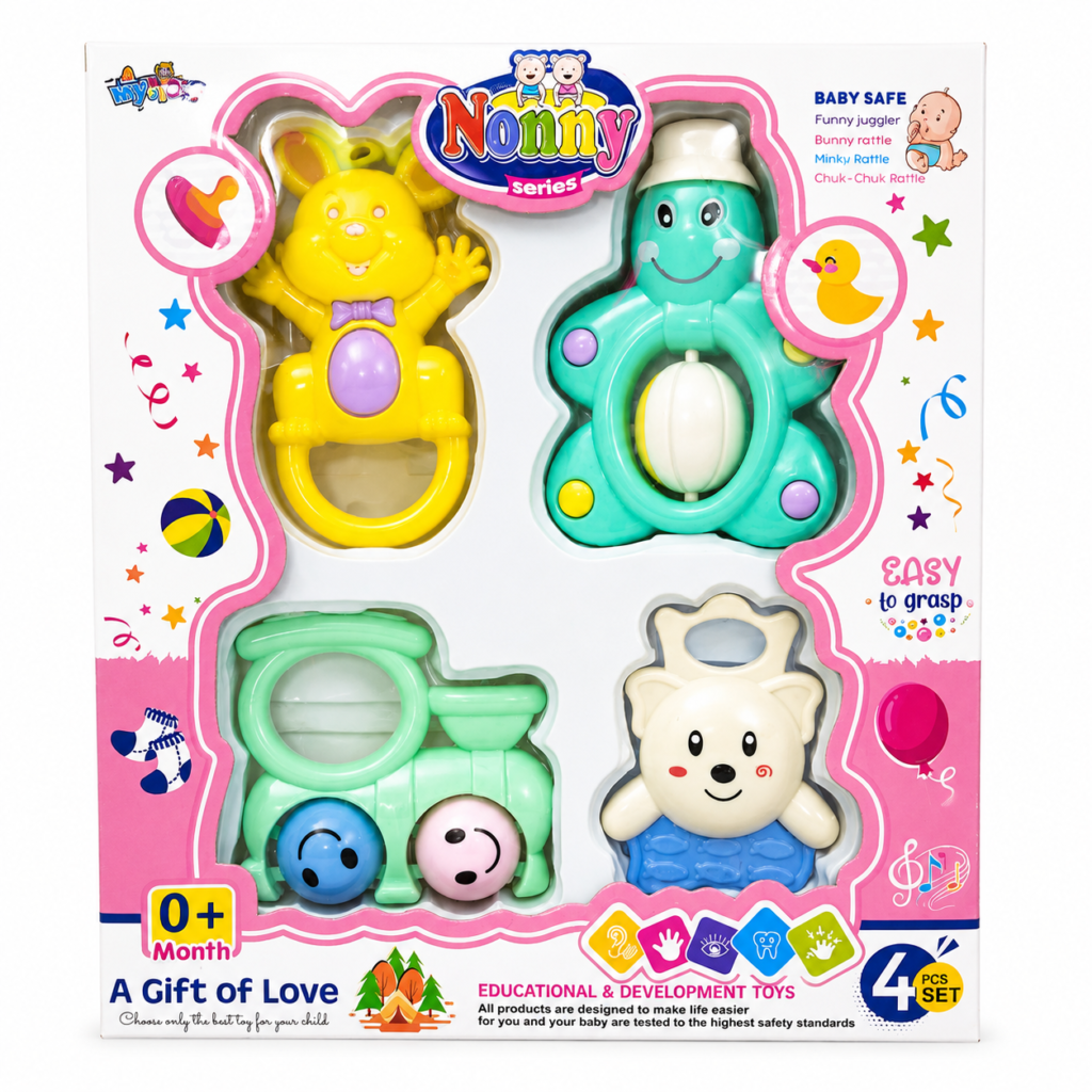 Rattle Set of 4